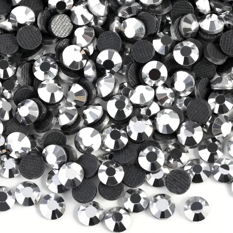 Bobohoo DMC SS6-SS30 Crystal Stones HotFix Rhinestone Glitter Crystal Strass Iron On Rhinestones For Garment Clothing Dress