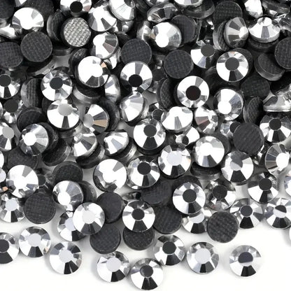 Bobohoo DMC SS6-SS30 Crystal Stones HotFix Rhinestone Glitter Crystal Strass Iron On Rhinestones For Garment Clothing Dress