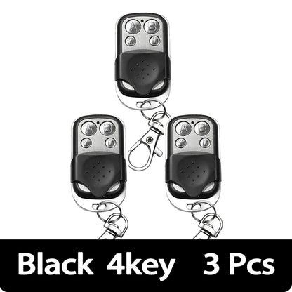 433MHz 4Button ABCD/Lock Unlock Remote Control Metal Push Button Transmitter Universal 4 Buttons Garage Door Opener Remote - 
