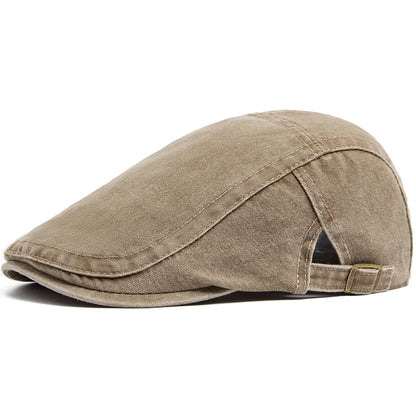 New Vintage Cotton Beret Men Women Fashion Flat Visor Cap Casual Autumn Berets Retro Newsboy Hat Summer Unisex Adjustable - k