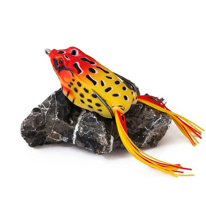 1 Pcs 5G 8.5G 13G 17.5G Frog Lure Soft Tube Bait Plastic Fishing Lure with Fishing Hooks Top Water Ray Frog Artificial 3D Eye