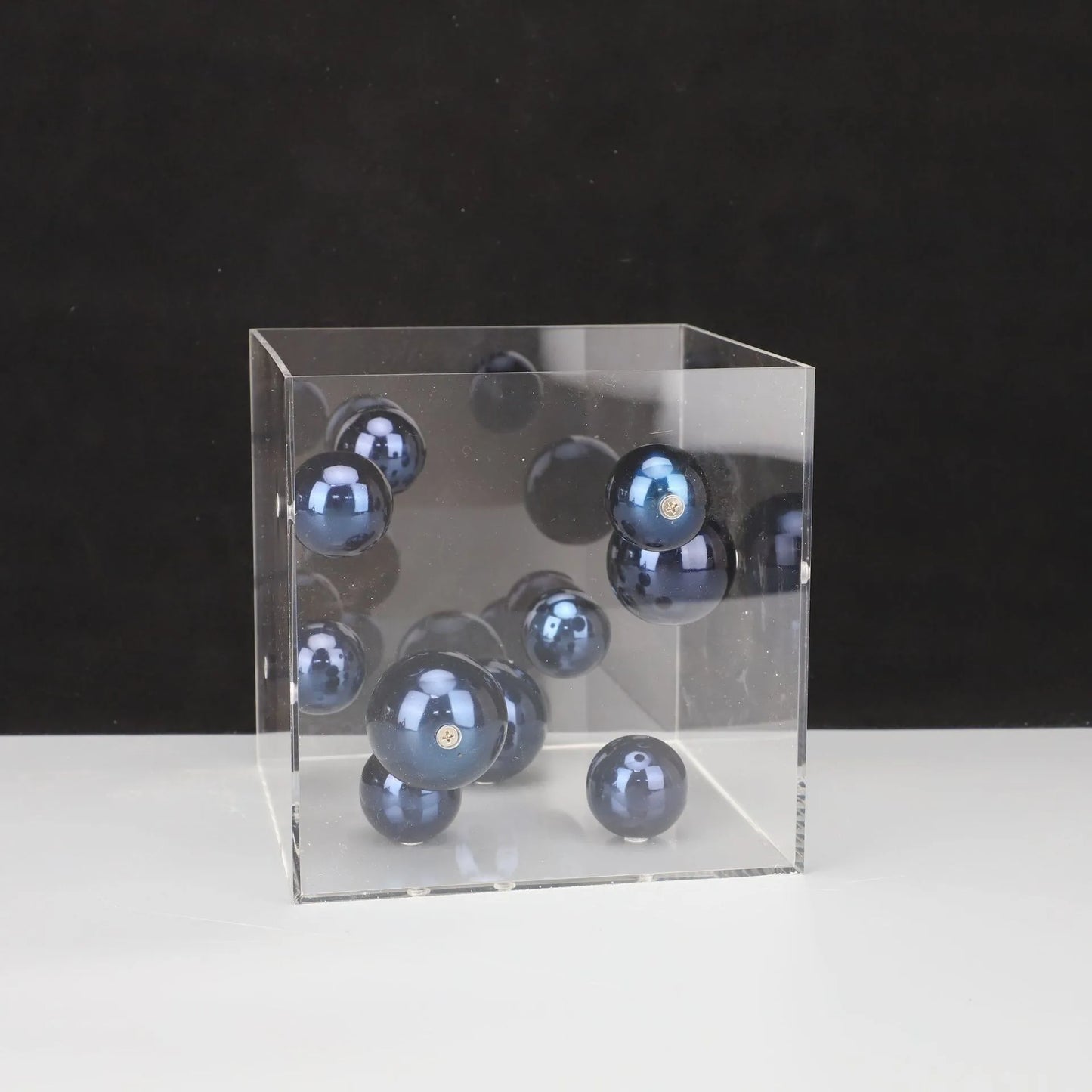 Creative Square Acrylic Cover Sphere Decoration Living Room Porch Cabinet Crafts Ornament Modern Clear Acrylic Square Home De