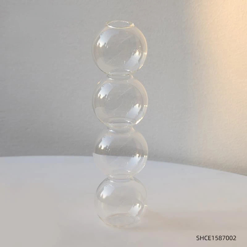 Nordic Glass Vase Home Decor Living Room Decoration Terrarium Flower Vase Plant Pots Decorative Home Accessories Decoration G