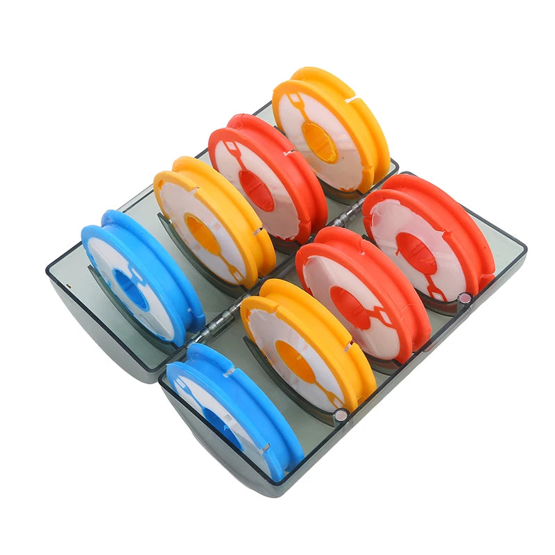 Rainbow Fishing Main Line Box Winding Board High Quality Fishing Box Fishing Tools 6-10 Spindle Silicone Main Spool