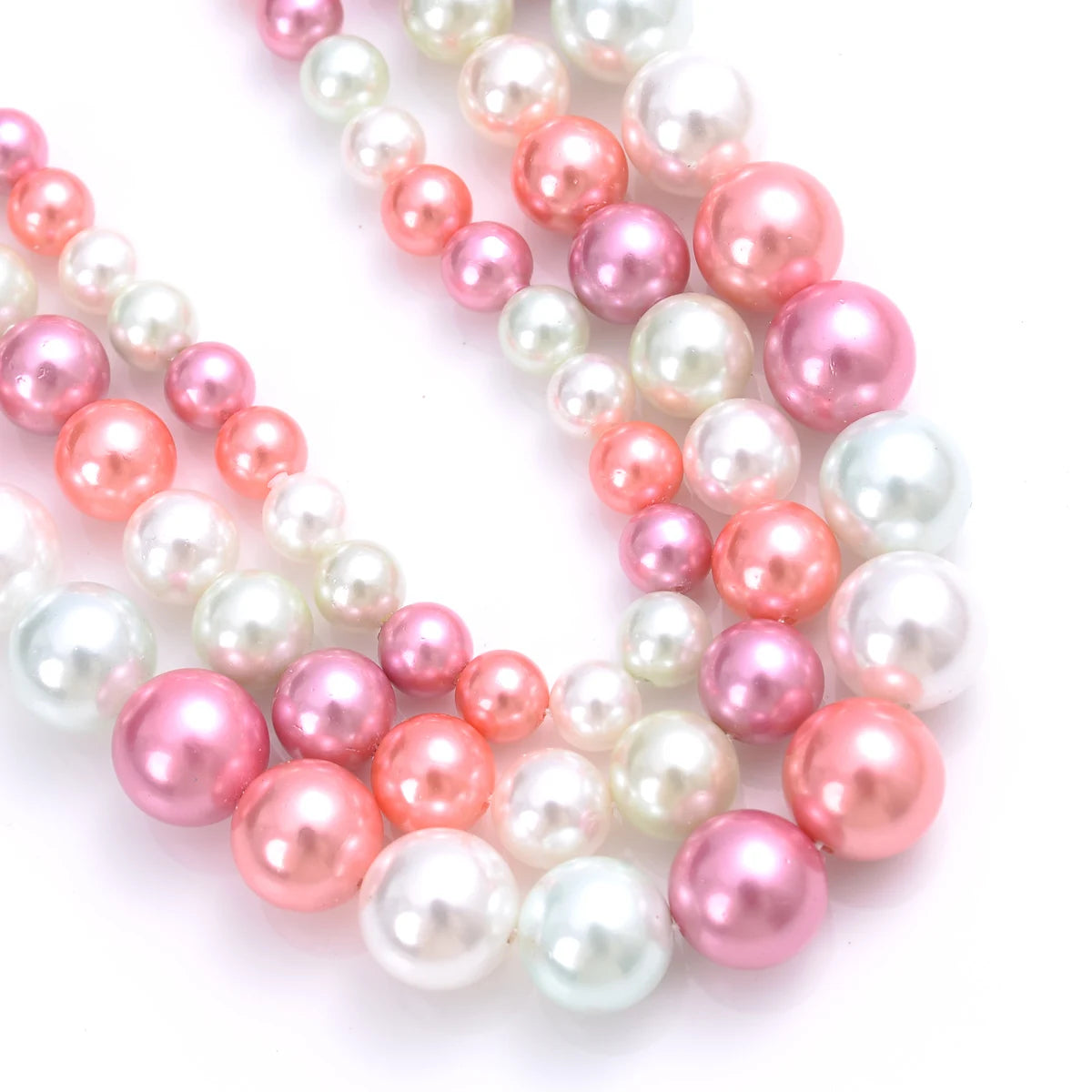 Natural Freshwater Shell Pearls Beads Round Loose Spacer Beads for Jewelry Making DIY Bracelet Necklace Accessories 4 6 8 10m