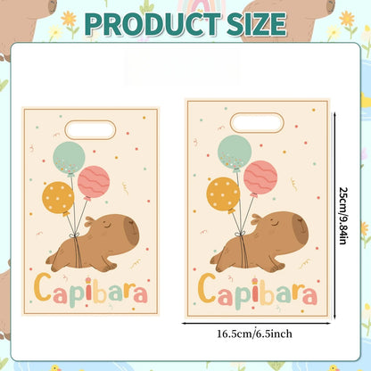 Birthday Decoration Capybara Birthday Invitation Card Cup Tablecloth Plate Napkin Poster Baby Shower Birthday Girl Party Favo