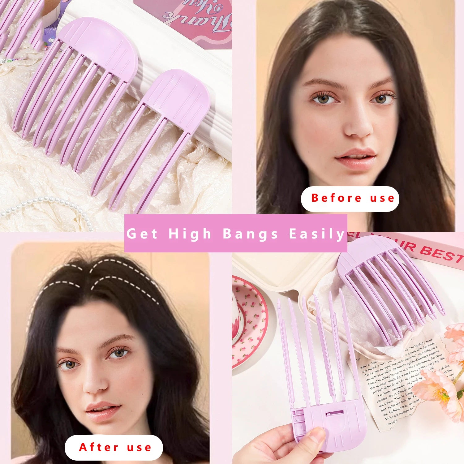 Fluffy Hairpin Curling Bangs Clips Hair Roots Volumizing Hair Clips Women Curling Fixed Shape Clips Fashion Volume Hair Rolle