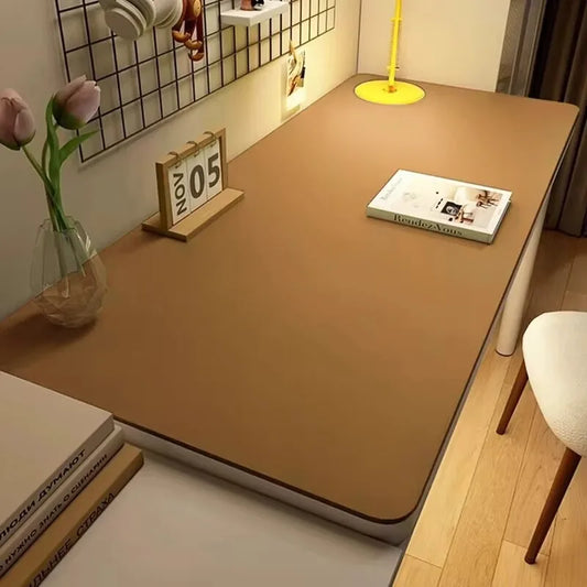 Leather Table cloth for Home Easy Clean Table Protector Waterproof Tea Coaster Large Desk Mat Anti-Slip Gamer Keyboard Mouse 