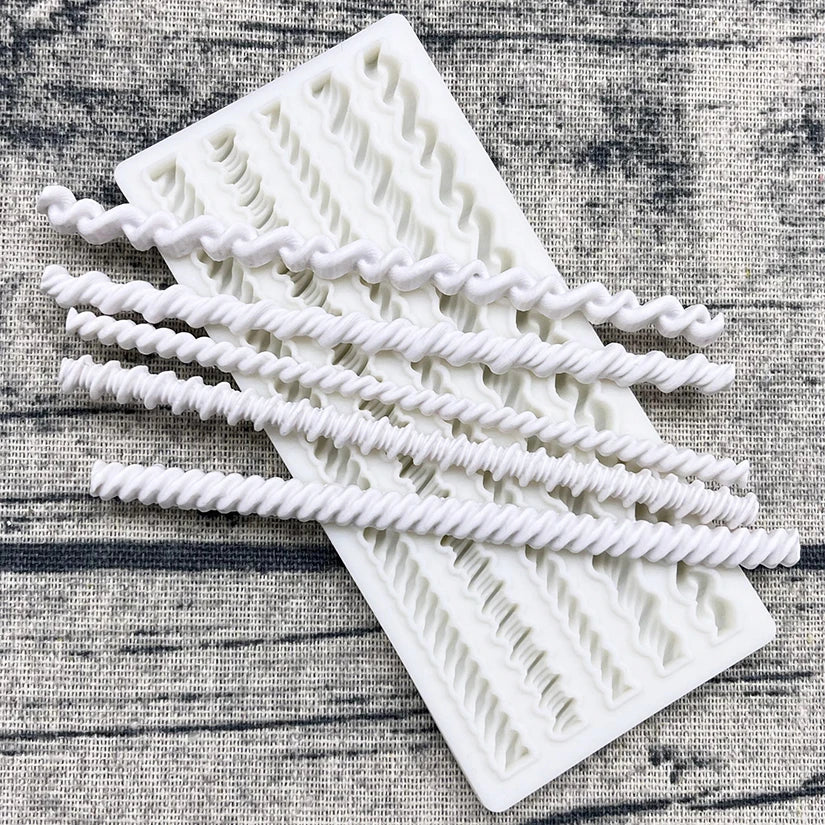 Five Ropes Silicone Sugarcraft Mold Resin Tools Cupcake Baking Mould Fondant Cake Decorating Tools