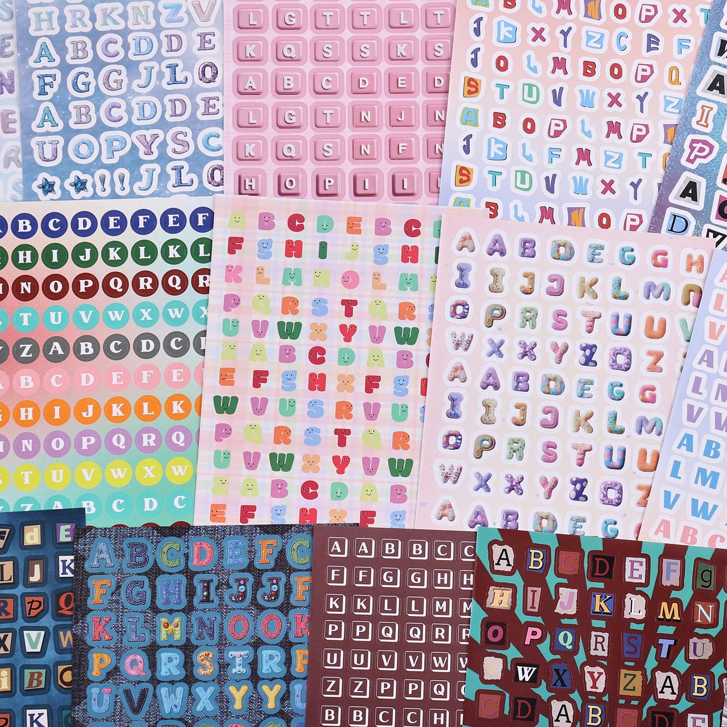 2000+ Pcs Alphabet Sticker for Journaling,Fun & Colorful Craft Letter Stickers for Junk Journal, Scrapbooking Supplies, Ideal