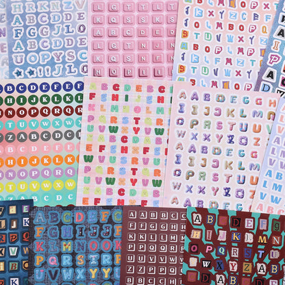 2000+ Pcs Alphabet Sticker for Journaling,Fun & Colorful Craft Letter Stickers for Junk Journal, Scrapbooking Supplies, Ideal