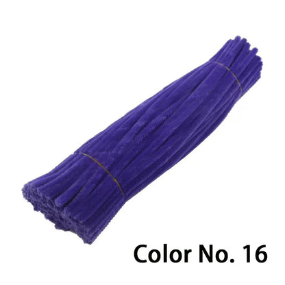 Chenille Stem Pipe Kids DIY Creative Toys Chenille Sticks Cleaners Kindergarten Educational Handmade Material Plush Strips - 