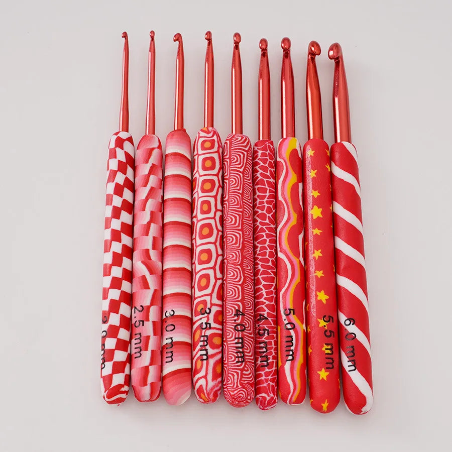 Crochet Hook Set, 15 Sizes Aluminum Crochet Hooks, Ergonomic Knitting Tools, Comfortable Grip for Yarn Projects, Beginner Cro