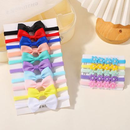 15Pcs/Set Cute Soft Bowknot Headband for Baby Girls Elastic Flower Bows Hairband Infant Toddler Kids Headwear Hair Accessorie