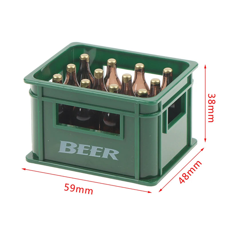 1:12 Dollhouse Mini Beer Drink Bottle Beer Box Drink Box Bar Kitchen Decor Toy