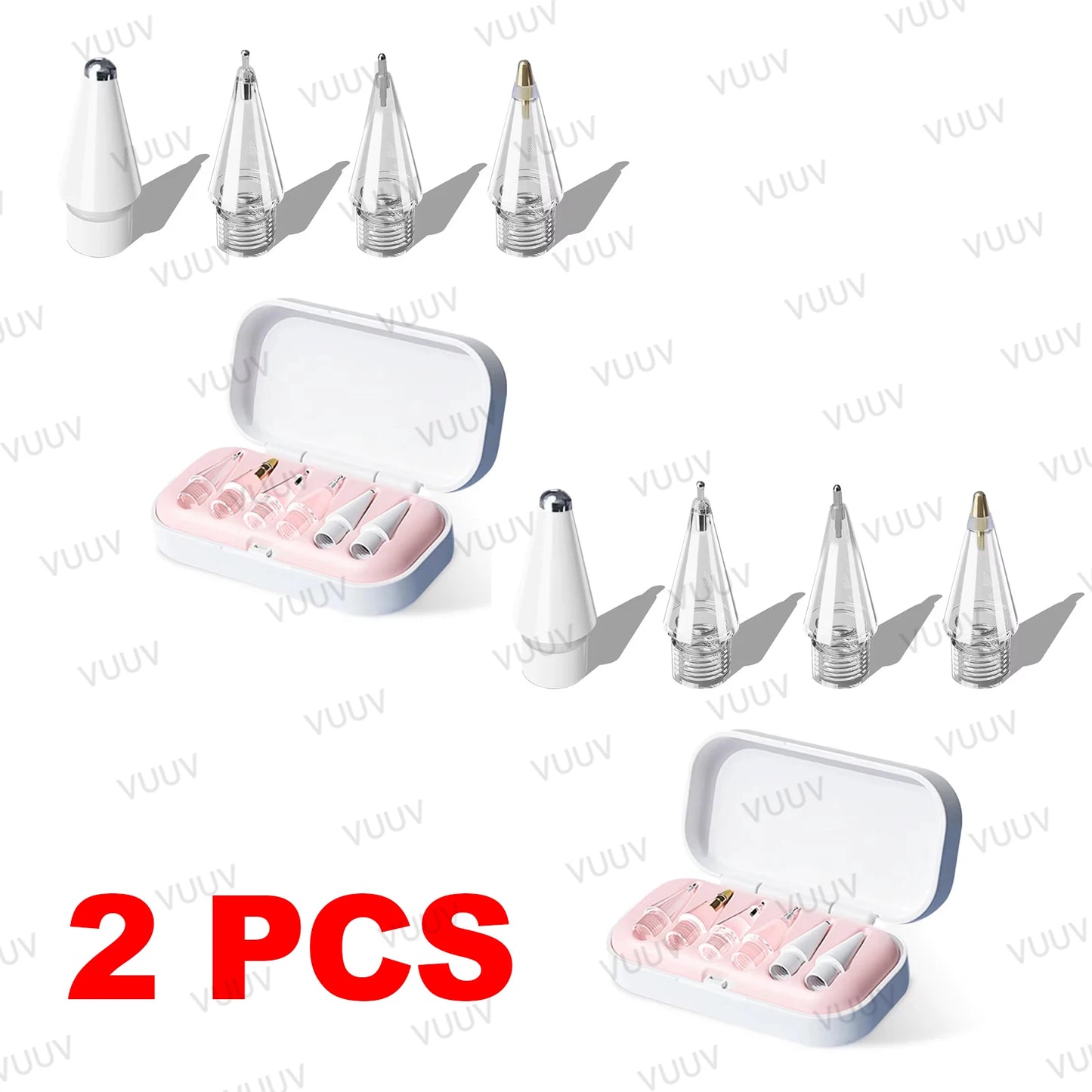 4 / 6 Pcs Replacement Pencil Tips For Apple Pencil Pro/2nd Gen/1st Gen/USB-C, Upgraded iPad Pen Tips With Storage Case
