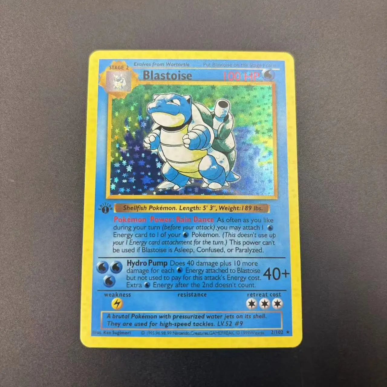 DIY Collection Cards 1999 1ST EDITION Self Made Single Card Classic Game Anime Cards Gift Toy - BLASTOISE