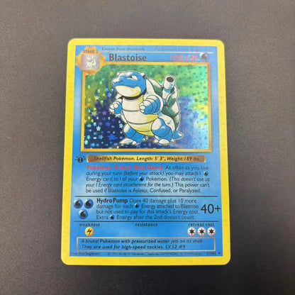 DIY Collection Cards 1999 1ST EDITION Self Made Single Card Classic Game Anime Cards Gift Toy - BLASTOISE