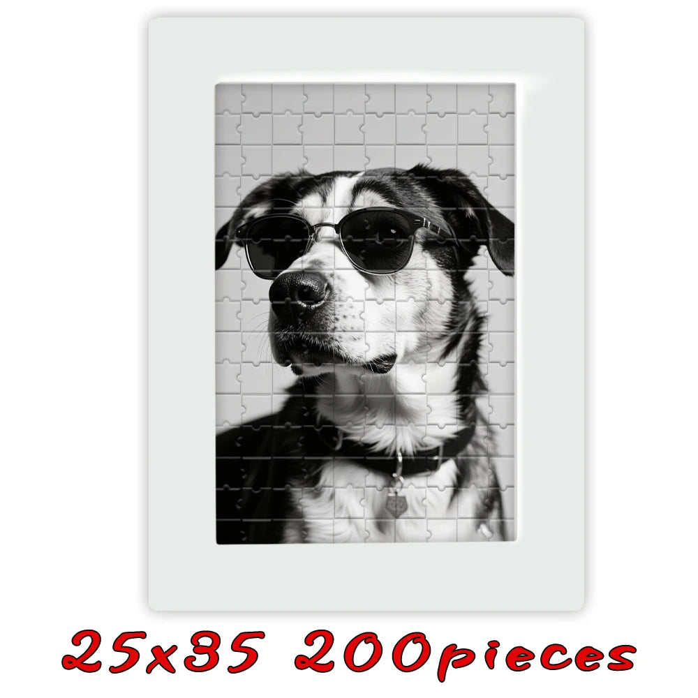 Customized Wooden Puzzles,Wooden Frames in Multiple Color Sizes,Custom Graduation Photo Puzzles as Creative Gifts