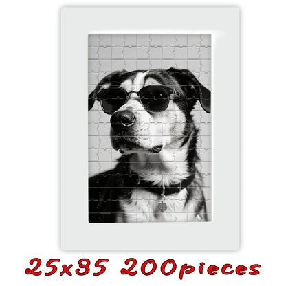 Customized Wooden Puzzles,Wooden Frames in Multiple Color Sizes,Custom Graduation Photo Puzzles as Creative Gifts - 25x35cm w