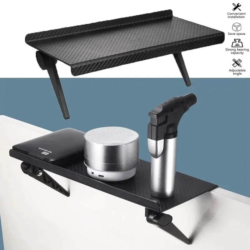 1PC Computer and TV Screen Storage Rack Wireless Router Set-top Box Rack No Perforated Storage Bracket Divine Tool