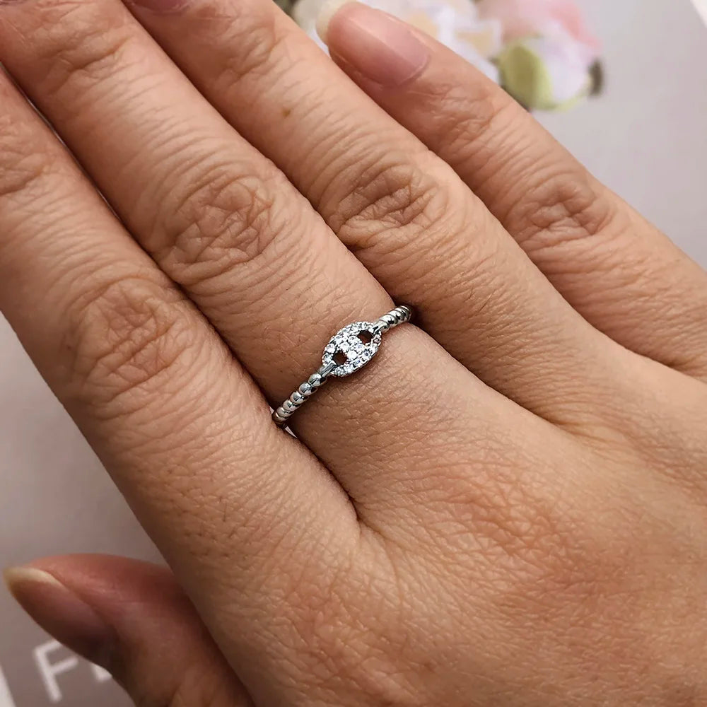 Dainty Minimalist Stacking Ring For Women Trend Cubic Zircon Gold Color Crystal Finger Accessories for Female Jewelry Gift R7