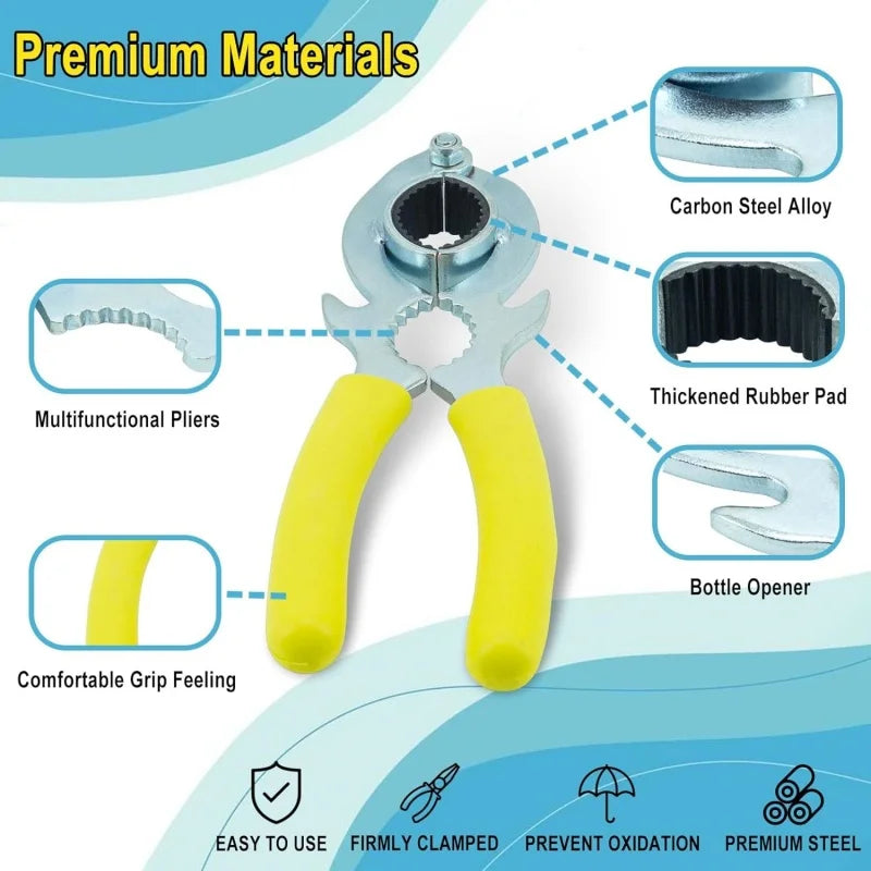 3 In 1 Tool Faucet Bubbler Wrench,Bottle Opener and Pliers,Kitchen Sink Faucet Aerator & Filter Removal Wrench Repair Spanner