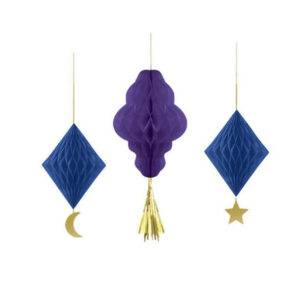 Ramadan decorations 2026 Honeycomb Ball Party Favors Gifts Ramadan Decoration 2026 Ramadan Festival Eid Bedroom Backdrop Deco