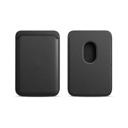 Magnetic Card Holder Leather PU Card Sleeve ID Card Holder Mobile Phone Back Sticker Bag For Magsafe iPhone 17 Card Holder Co