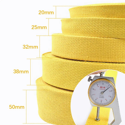5Meters 1.3mm 20-50mm Cotton Webbings Tape for Bag Strap Backpack Label Ribbon Band Clothes Bias Binding DIY Sewing Accessori