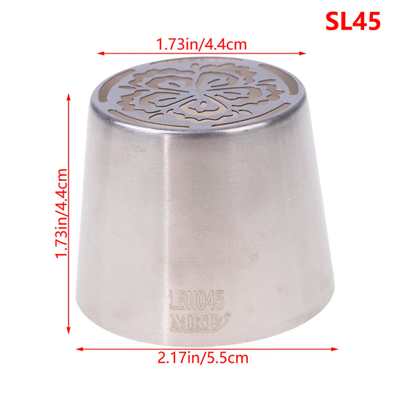 1Pc Stainless Steel Russian Piping Tips Christmas Cake Icing Frosting Nozzles For Cupcake Decoration DIY Kitchen Baking Tool 
