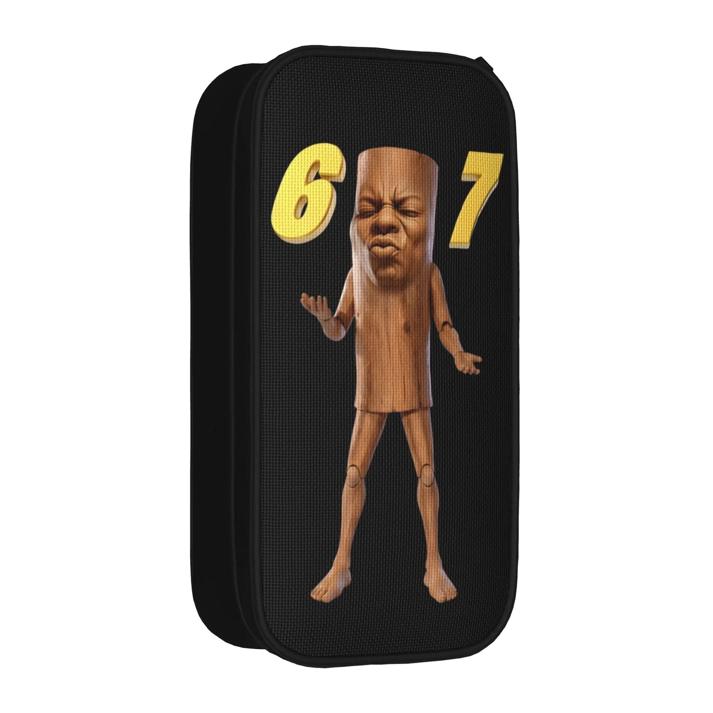 Triple T 67 Meme Tung Tung Tung Sahur Speed Face Pencil Case Pencilcases Pen Box Big Capacity Bag Zipper Stationery - 1