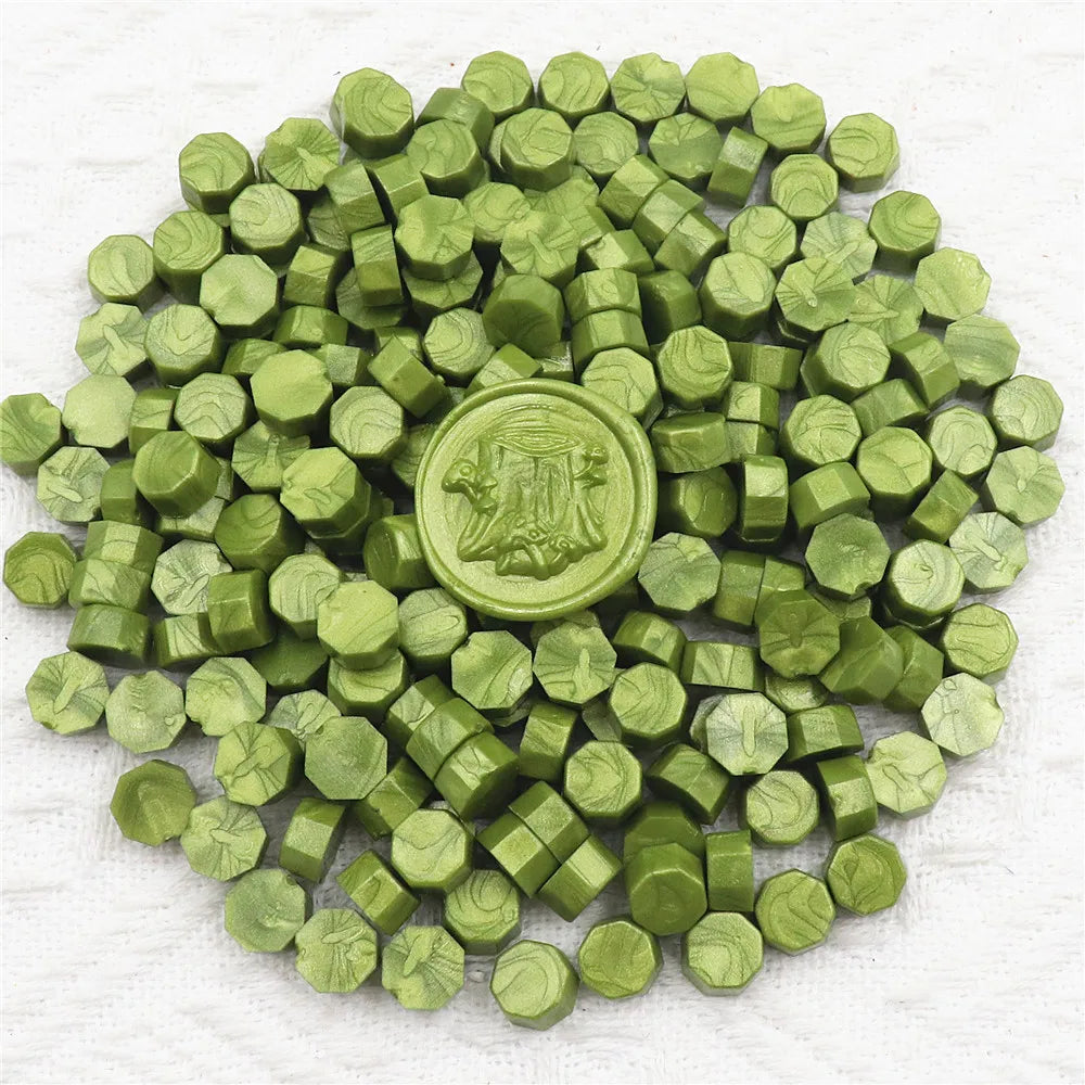 100pcs/bag Octagon Sealing Wax Beads For Seal Stamp, Handmake Embellishment Of Card Envelope, Fire Lacquer Sealing Wax - must