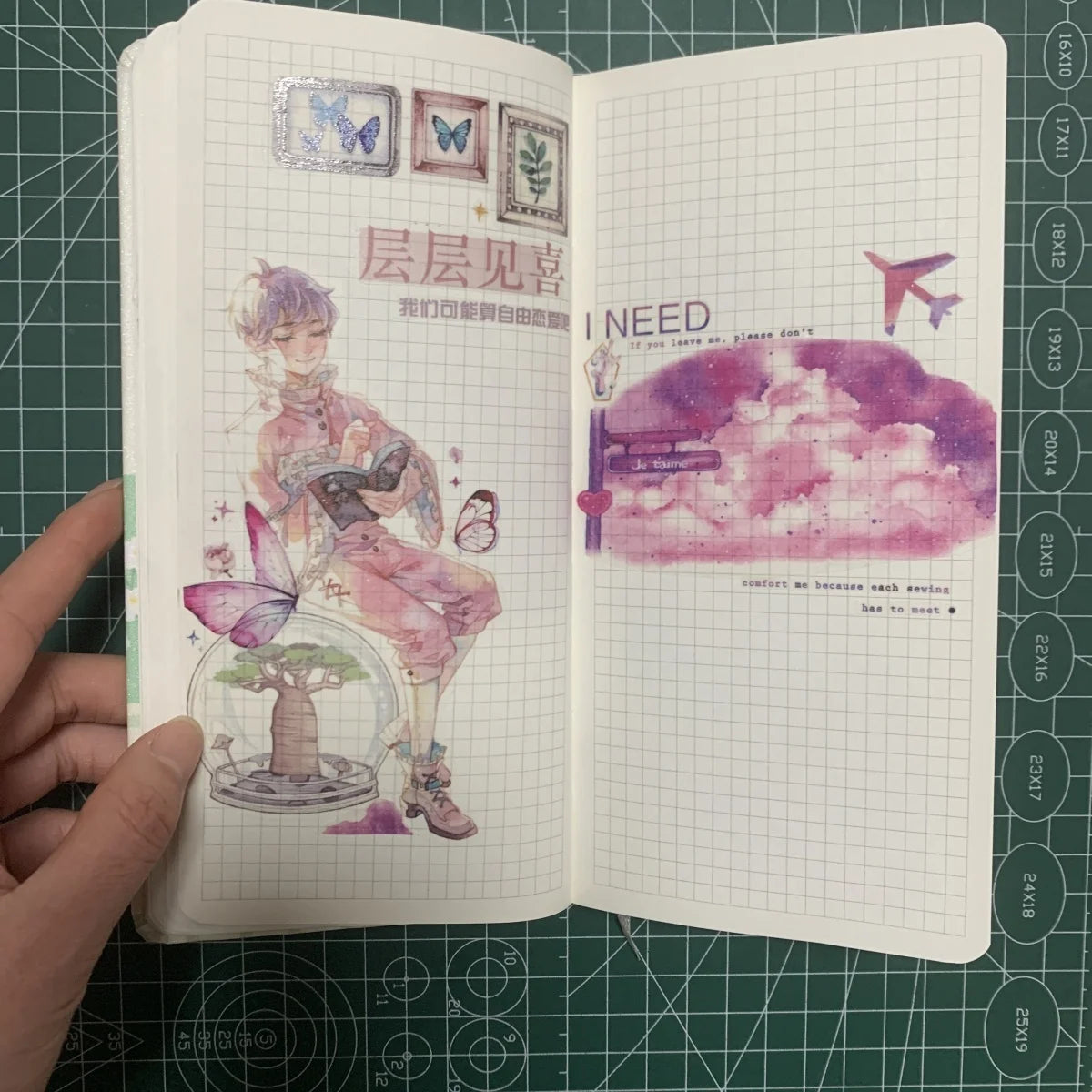 Weekly Planner Journal Notebook ‌Stylish Minimalist Cute Planning Diary Creative Portable Small Grid Notebooks Diary Statione