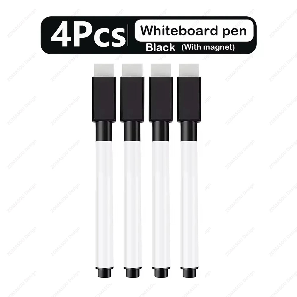 48-1Pcs Magnetic Erasable Whiteboard Pen Color Options Numbering Stationery Office Teaching Supplies for Student Blackboard N