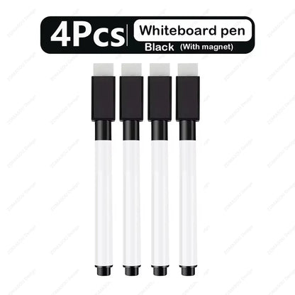 48-1Pcs Magnetic Erasable Whiteboard Pen Color Options Numbering Stationery Office Teaching Supplies for Student Blackboard N