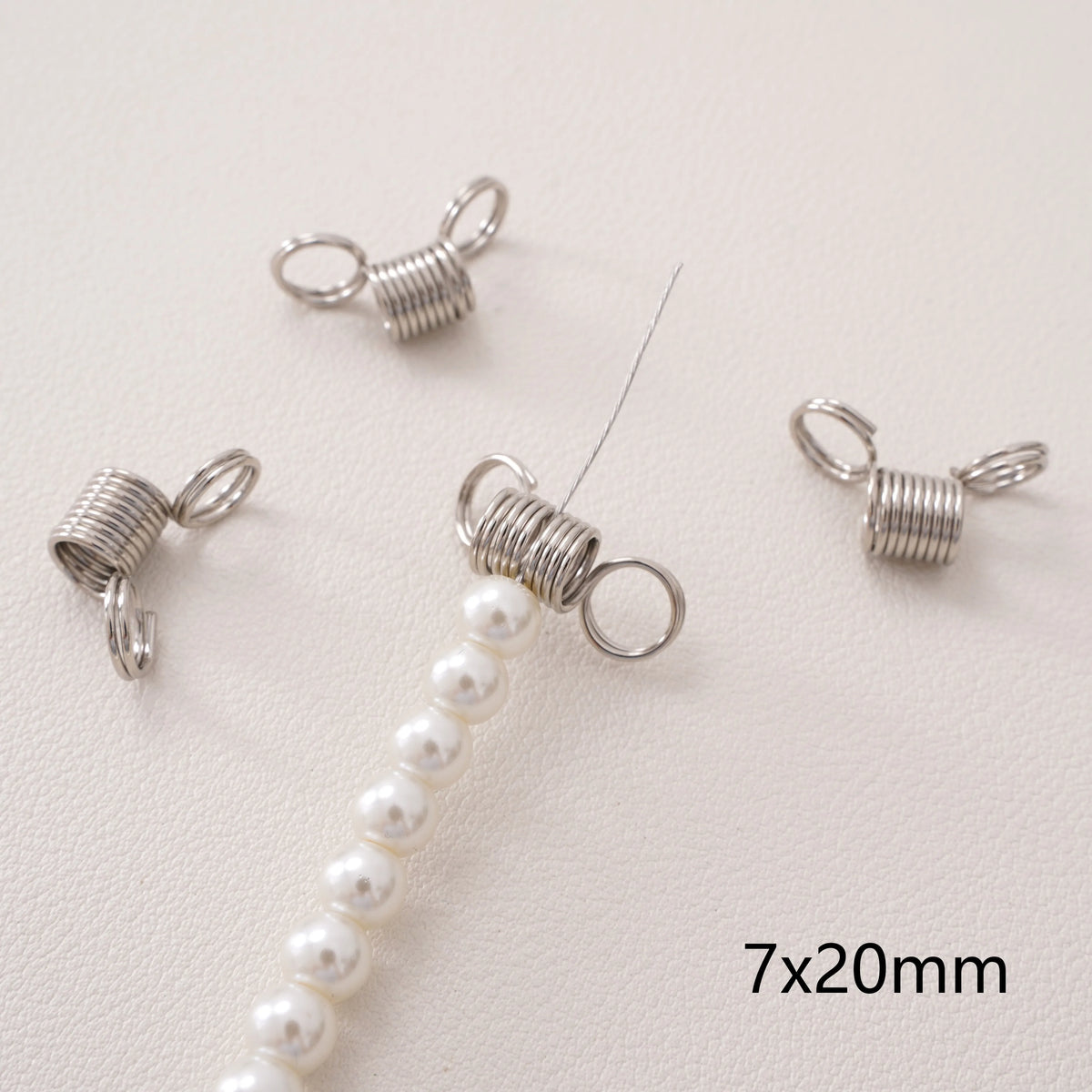 1pcs Bead Stopper Spring Clip Creative Bead Wire End Jewelry Making Tool DIY Bracelet Necklace Tool for Handmade Jewelry - 1p