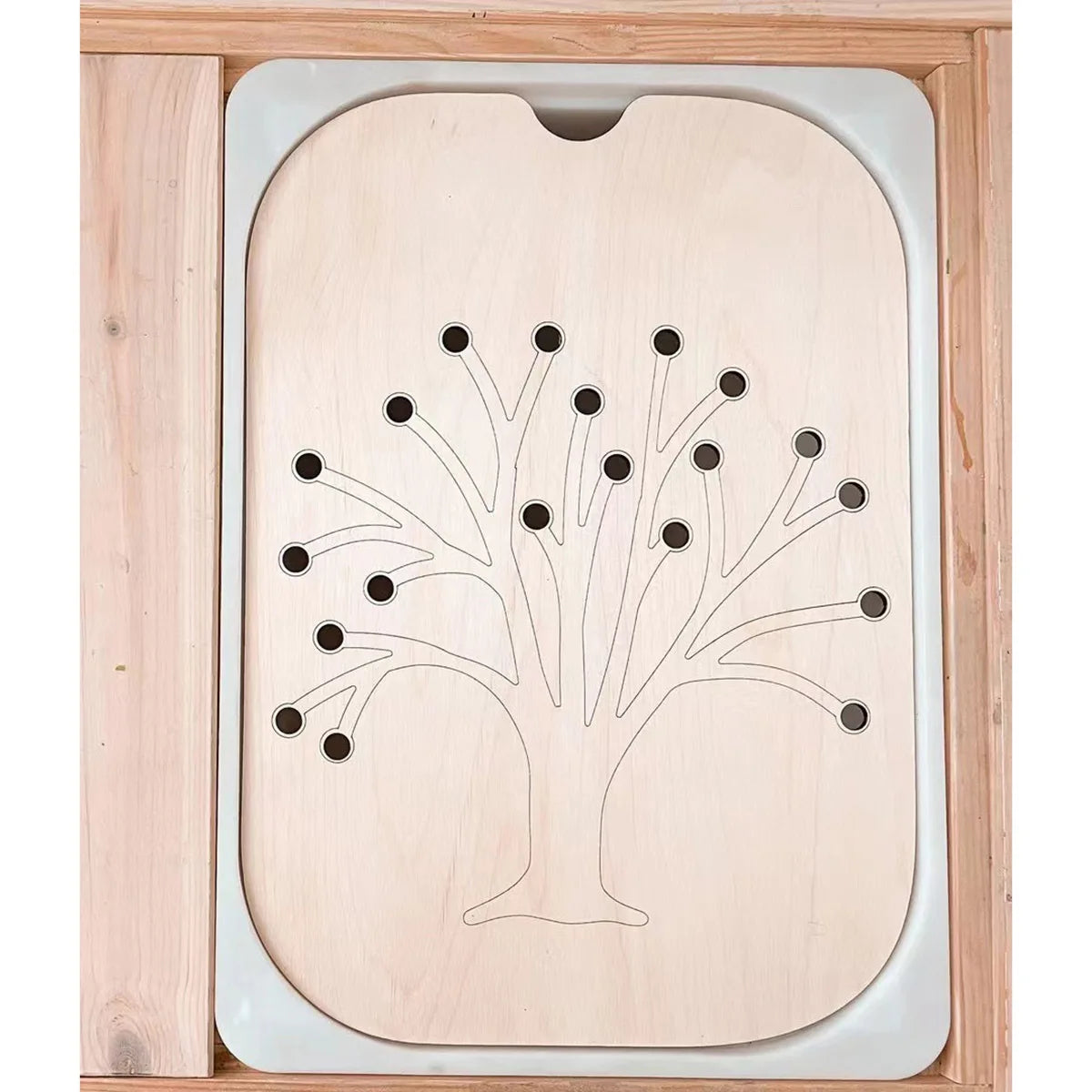 Children's Sensory Tray Table Color Hairball Game Wooden Tile Montessori Early Education Toys Kids Toys Educational Accessori