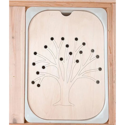 Children's Sensory Tray Table Color Hairball Game Wooden Tile Montessori Early Education Toys Kids Toys Educational Accessori