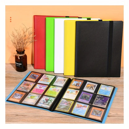 9 Pocket Trading Card Album Folder - 360 Side Loading Pocket Binder for Game Cards & Sports Cards