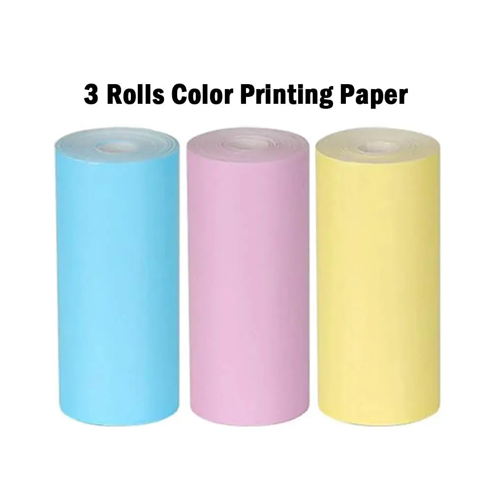 HD Mini Portable Printer Thermal Paper Universal 57mm Self-adhesive Paper Label Sticker For Phone Printing Picture Photo