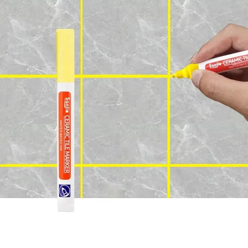 1/3 Pcs Waterproof White Marker Pen Wall Seam Repair Tiles Grout Markers Pens Floor Bathroom Decontamination Paint Brush Tool