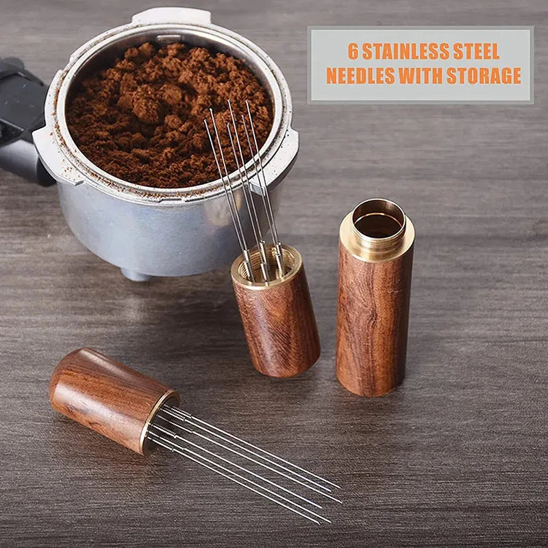 Needle Distributor Stainless Steel Coffee Tamper Espresso Mixers Dispensers Levelers WDT Tools Cafe Stirrers Barista Accessor
