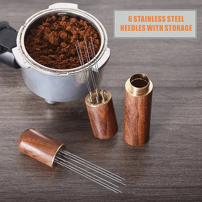Needle Distributor Stainless Steel Coffee Tamper Espresso Mixers Dispensers Levelers WDT Tools Cafe Stirrers Barista Accessor