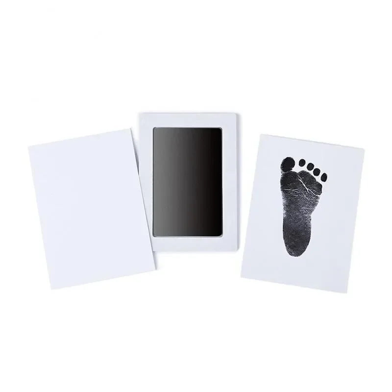 Newborn Baby DIY Hand And Footprint Kit Ink Pads Photo Frame Handprint Toddlers Souvenir Accessories Safe Clean Baby Shower G
