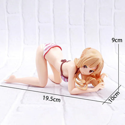 Car Dashboard Decoration Phone Holder Bikini Beach Girl Cartoon Anime Cute Kanako Chest Shaking Ornaments Interior Decor - Wi