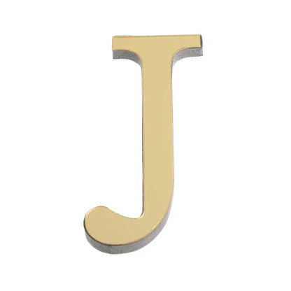 10CM 26 English Letters Wall Sticker 3D Mirror Acrylic Gold Wall Sticker Decals Self-Adhesive Home Party Decor Wall Art Mural
