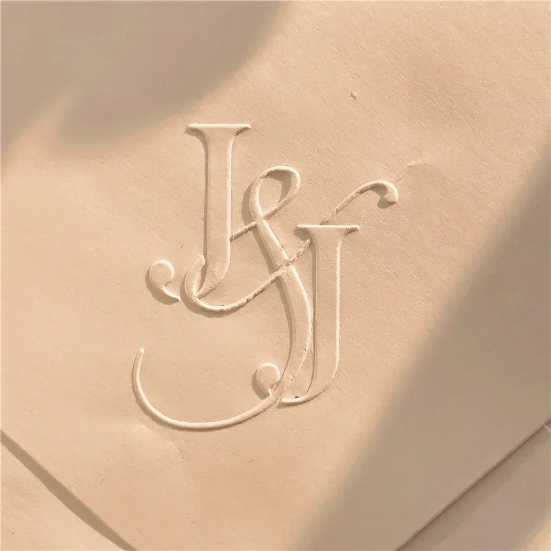 Customize Embossing Stamp Wedding Monogram Embosser Stamp,Personalized 2 initials Embosser Stamp,Wedding gift,hand held embos