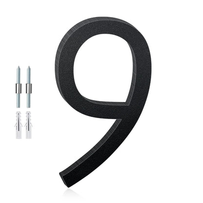 3-12inch Floating Aluminum House Numbers, Modern Metal House Address Numbers Letters, Aluminum Address Letters for Outside