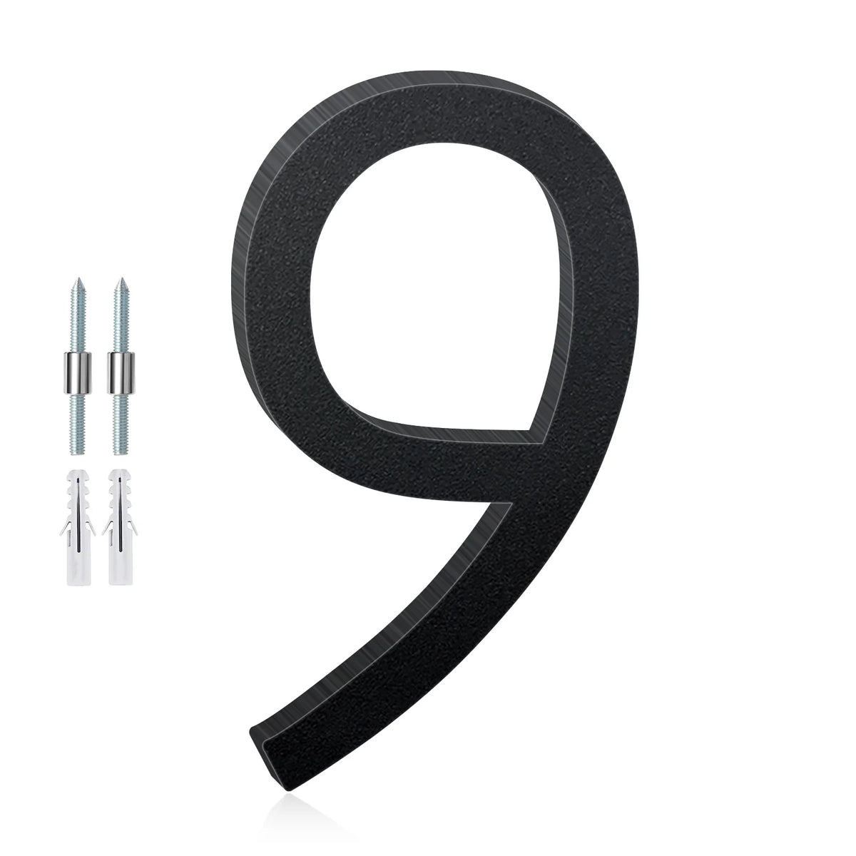 3-12inch Floating Aluminum House Numbers, Modern Metal House Address Numbers Letters, Aluminum Address Letters for Outside - 